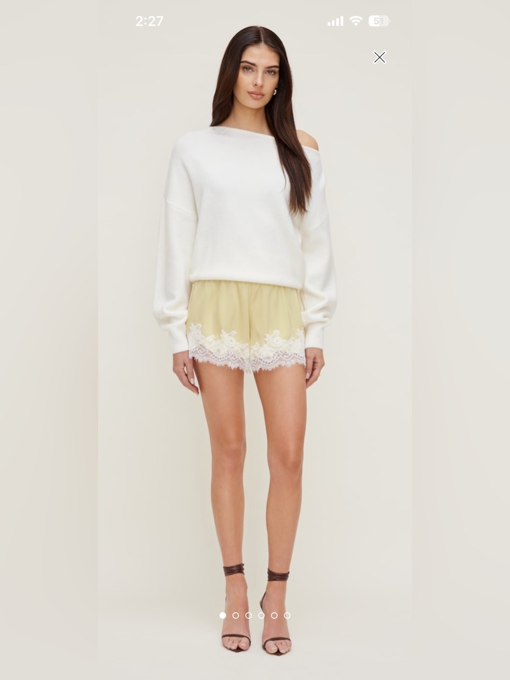 NWT Dynamite Yellow Satin Shorts